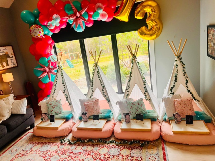 Sleepover tent rental